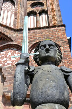 Roland heykeli Brandenburg şehir