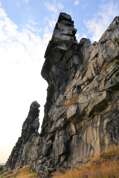 Стіни диявола в Weddersleben в у регіоні Harz — стокове фото