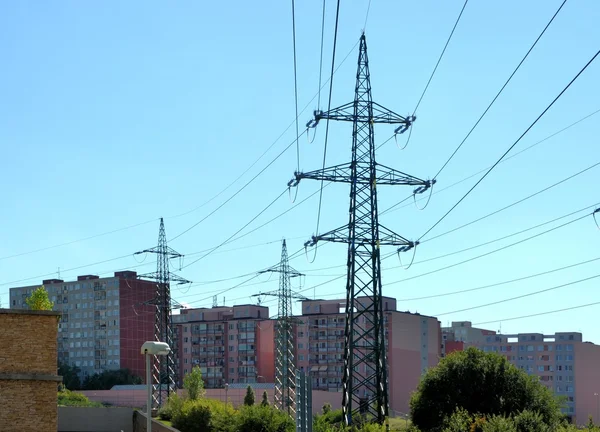 Pólos de energia em Praga — Fotografia de Stock