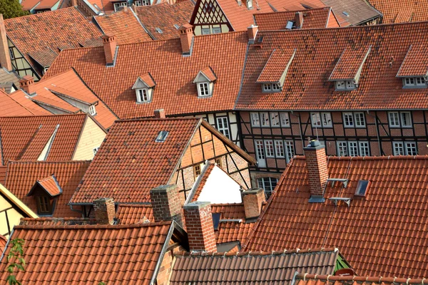 Sur les toits de Quedlinburg — Photo