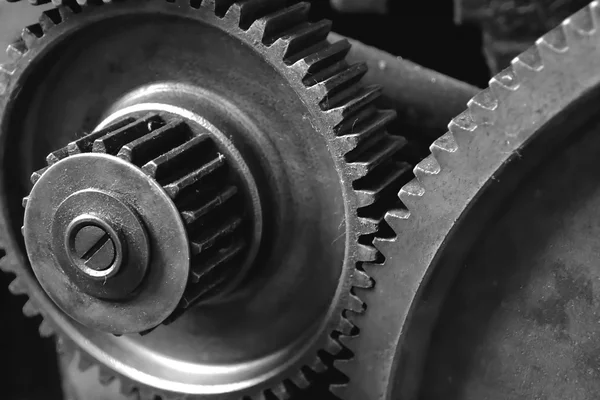 Close-up of gears of an old machine — Stock Photo, Image