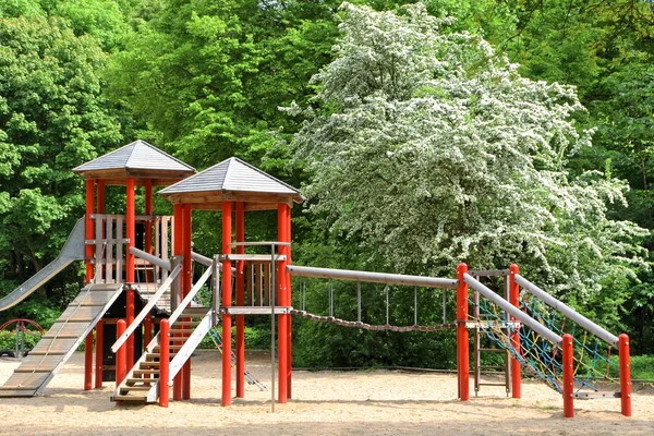 Abandoned playground in the Tiergarten in Berlin — Stock Photo, Image