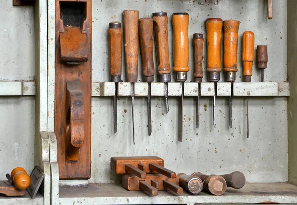 Strumenti in una falegnameria — Foto Stock