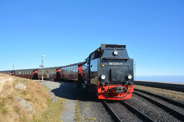 Ferroviária no cume dos Brocken — Fotografia de Stock