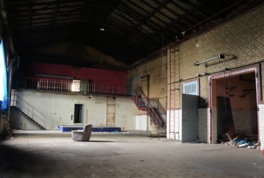terk edilmiş eski fabrika