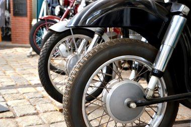 Restored motorcycles in Technik Museum Magdeburg clipart