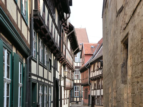 Fachwerkhäuser in Quedlinburg — Stockfoto