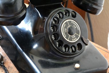 An old phone in the Technik Museum Magdeburg clipart