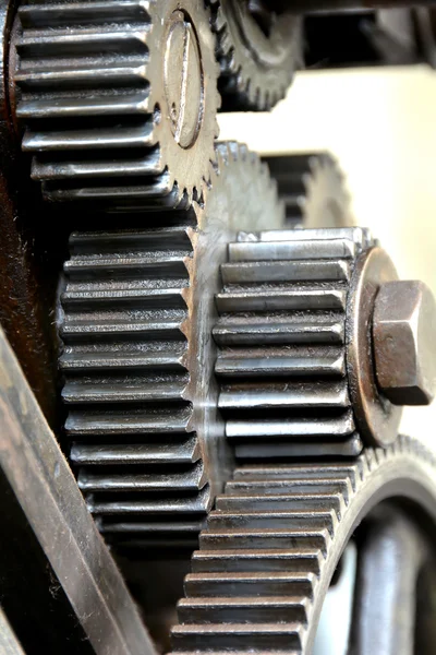 Gears of an old machine — Stock Photo, Image