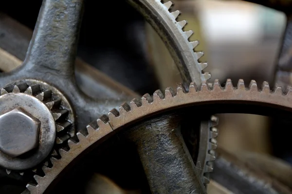 Getriebe einer alten Maschine — Stockfoto