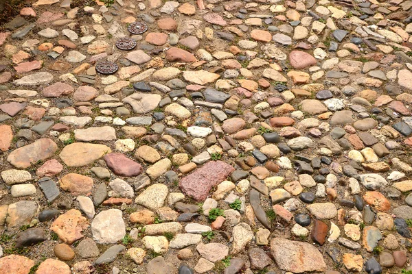 Kullerstenarna i den gamla staden quedlinburg — Stockfoto