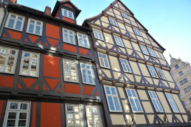 Hannover'de tarihi yarı ahşap evleri