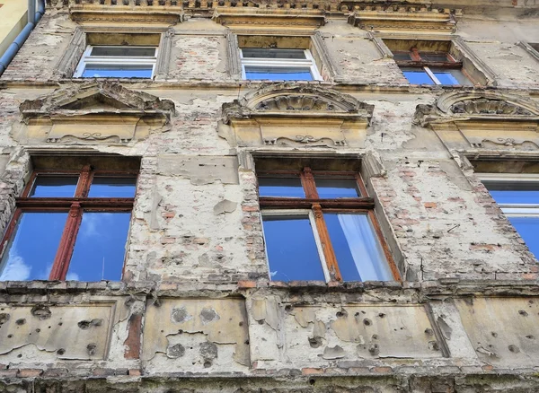 Fassade eines alten Hauses in brandenburg — Stockfoto