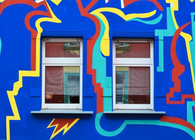 Colorful facade clipart