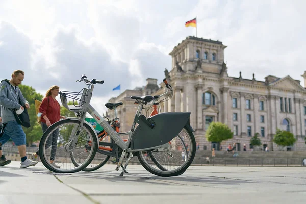Βερολίνο Γερμανία Σεπτεμβρίου 2021 Ποδήλατο Του Δημόσιου Συστήματος Ενοικίασης Ποδηλάτων — Φωτογραφία Αρχείου