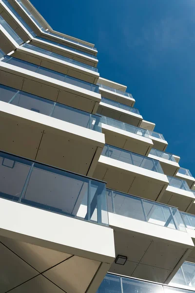 View Upwards Modern Apartment Building Kolobrzeg Poland — Stock Photo, Image