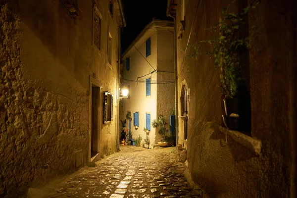 Krk Croatia August 2021 Alley Historical Old Town Krk Croatia — Stock Photo, Image