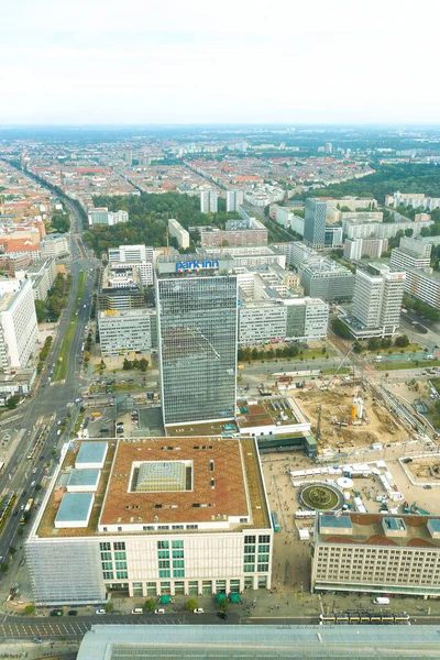 2021年9月15日 德国柏林 位于柏林市中心的Alexanderplatz空中景观 — 图库照片