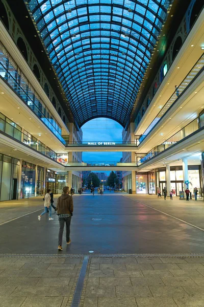 Berlin Germany September 2021 Mall Berlin Shopping Center Photographed Leipziger — стоковое фото