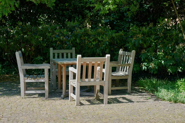 Chairs Table Rest Cozy Corner Garden — Stock Photo, Image