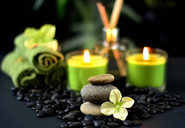 Spa Rocks & Candles — Stock Photo © smk0473 #27356241