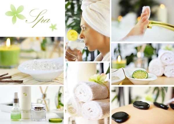 Spa collage — Stockfoto