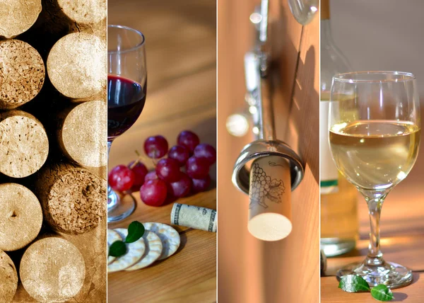 Wine Collage — Stock Photo, Image