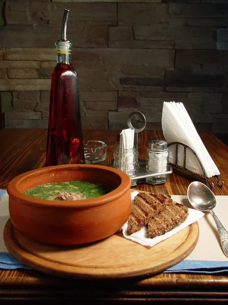 Суп окрошка — стоковое фото