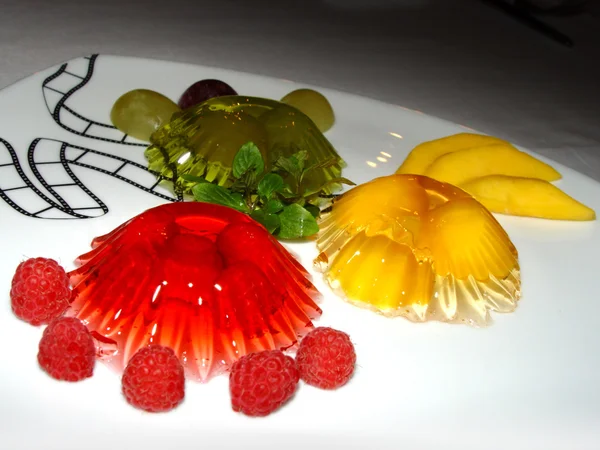 Luminous fruit jelly — Stock Photo, Image