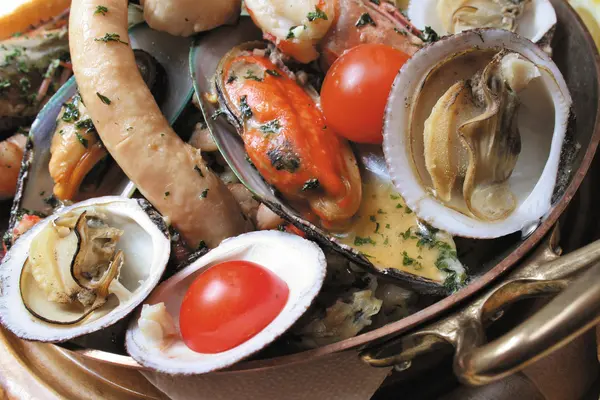 Seafood dish — Stock Photo, Image