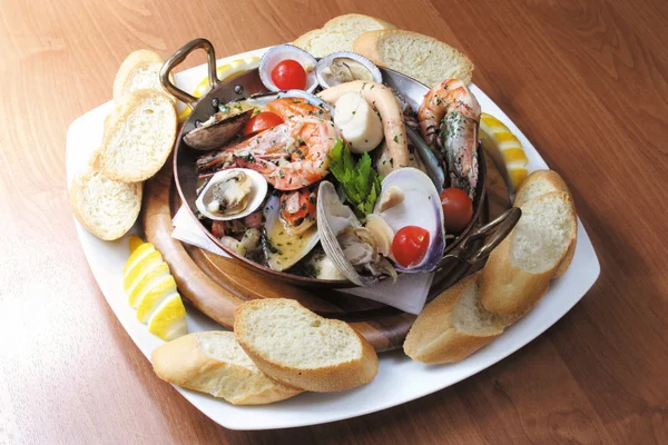 Prato de frutos do mar — Fotografia de Stock