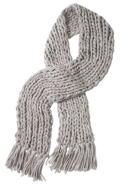 Wool gray scarf — Stok fotoğraf