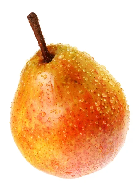 Pear with drop — Stock Photo, Image