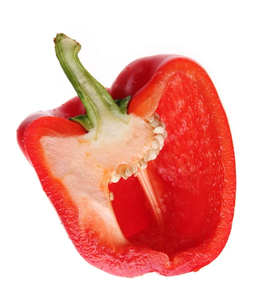 Peppar på vit — Stockfoto