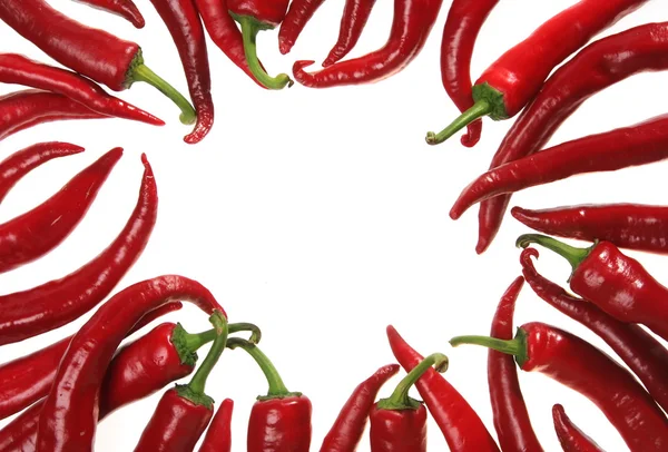 Pepper frame — Stock Photo, Image