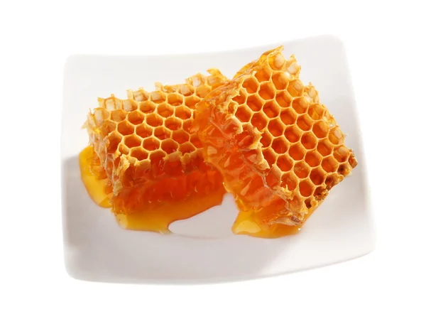 Gul honeycomb vax — Stockfoto