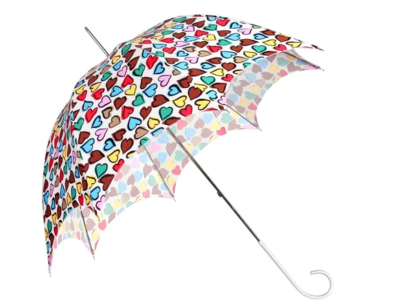 Paraguas de color con corazón — Foto de Stock