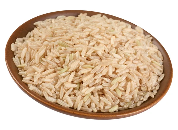 Ryż na talerzu — Zdjęcie stockowe