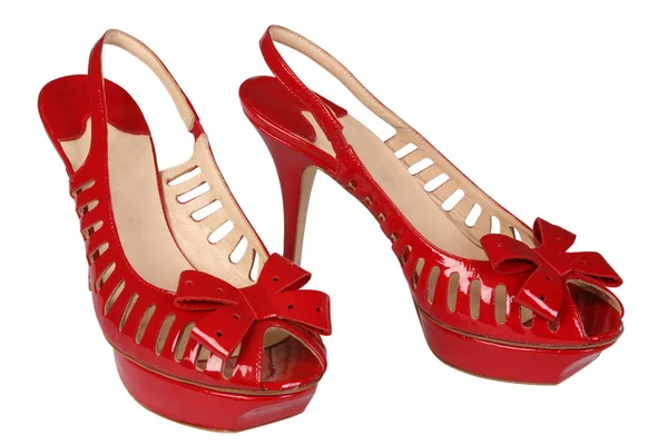 Chaussure femme rouge — Photo