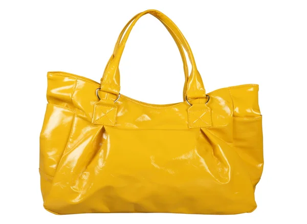 Mulheres saco amarelo — Fotografia de Stock