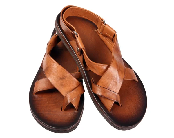 Lederen sandaal — Stockfoto