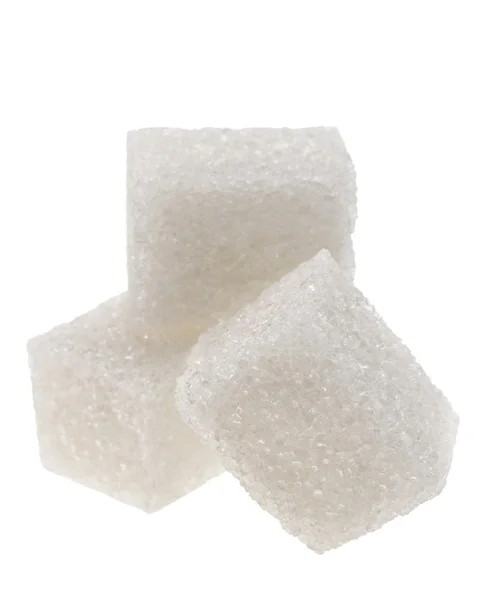 Білий цукор куб — стокове фото