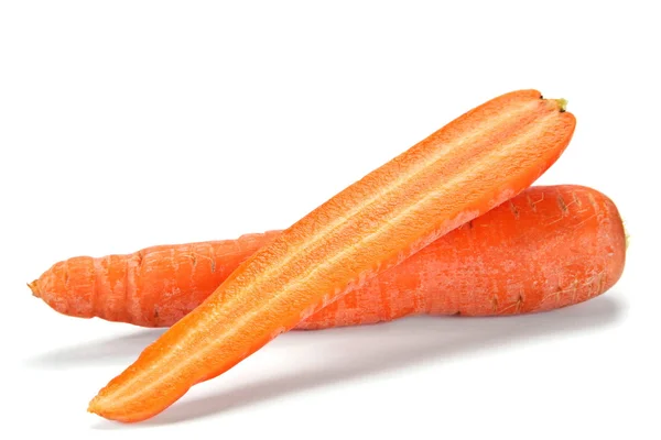 Морковь с ломтиком — стоковое фото