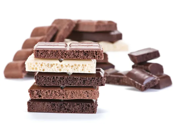 Milk aerated chocolate — Stock Photo, Image