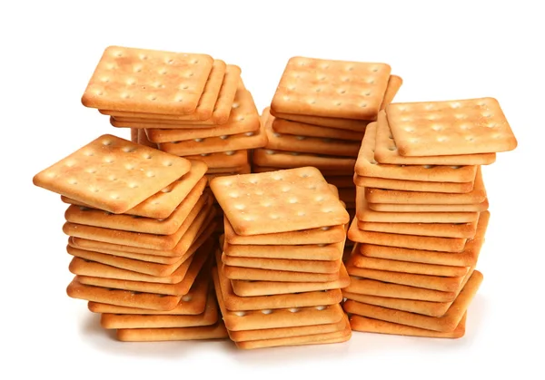 Zout vierkante crackers — Stockfoto