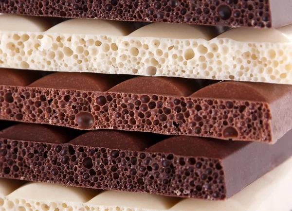 Aerated choocolate closeup — Stock Photo, Image