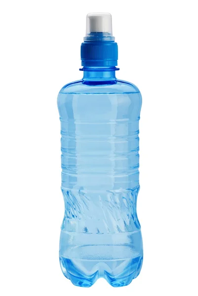 Blaue Plastikflasche — Stockfoto