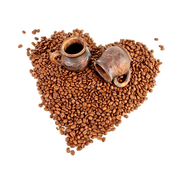 Kjærlighet og kaffe – stockfoto