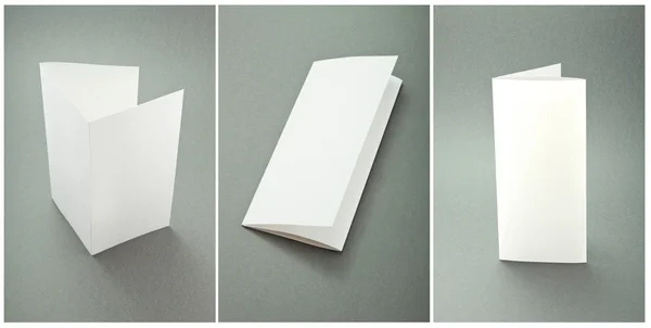 Set white booklets — Stock Photo, Image