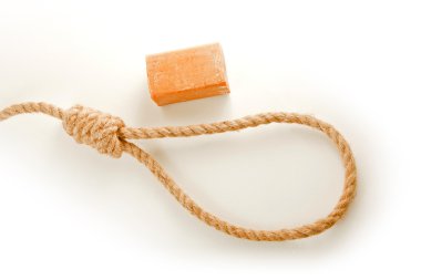 Rope with hangman's noose clipart